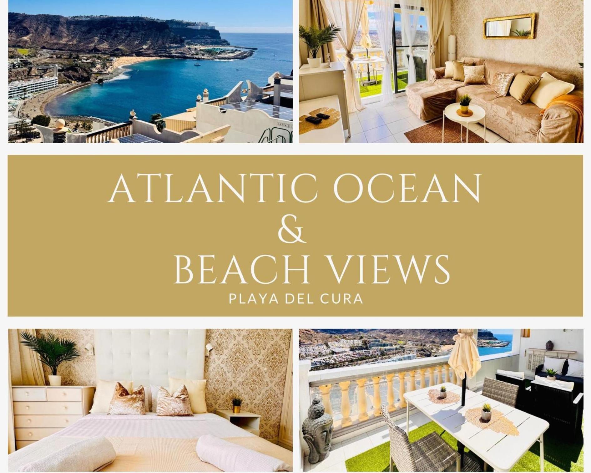 Atlantic Ocean & Beach Views - Playa Del Cura Las Palmas de Gran Canaria Zewnętrze zdjęcie